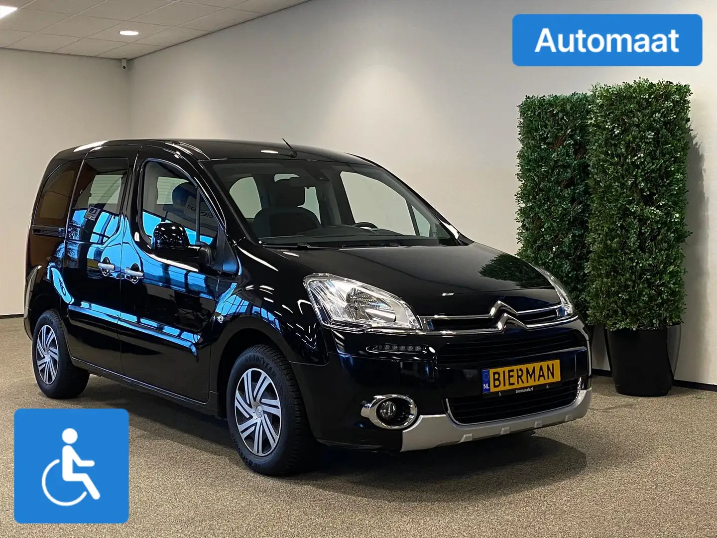 Citroen Berlingo Rolstoelauto Automaat Rolstoel voorin Zwart - 1