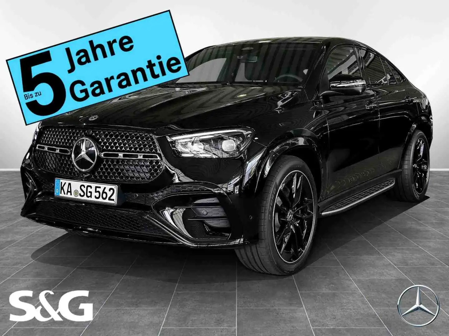 Mercedes-Benz GLE 450 d 4M Coupé AMG Standhz.+360°+LED+AHK+HuD Schwarz - 1
