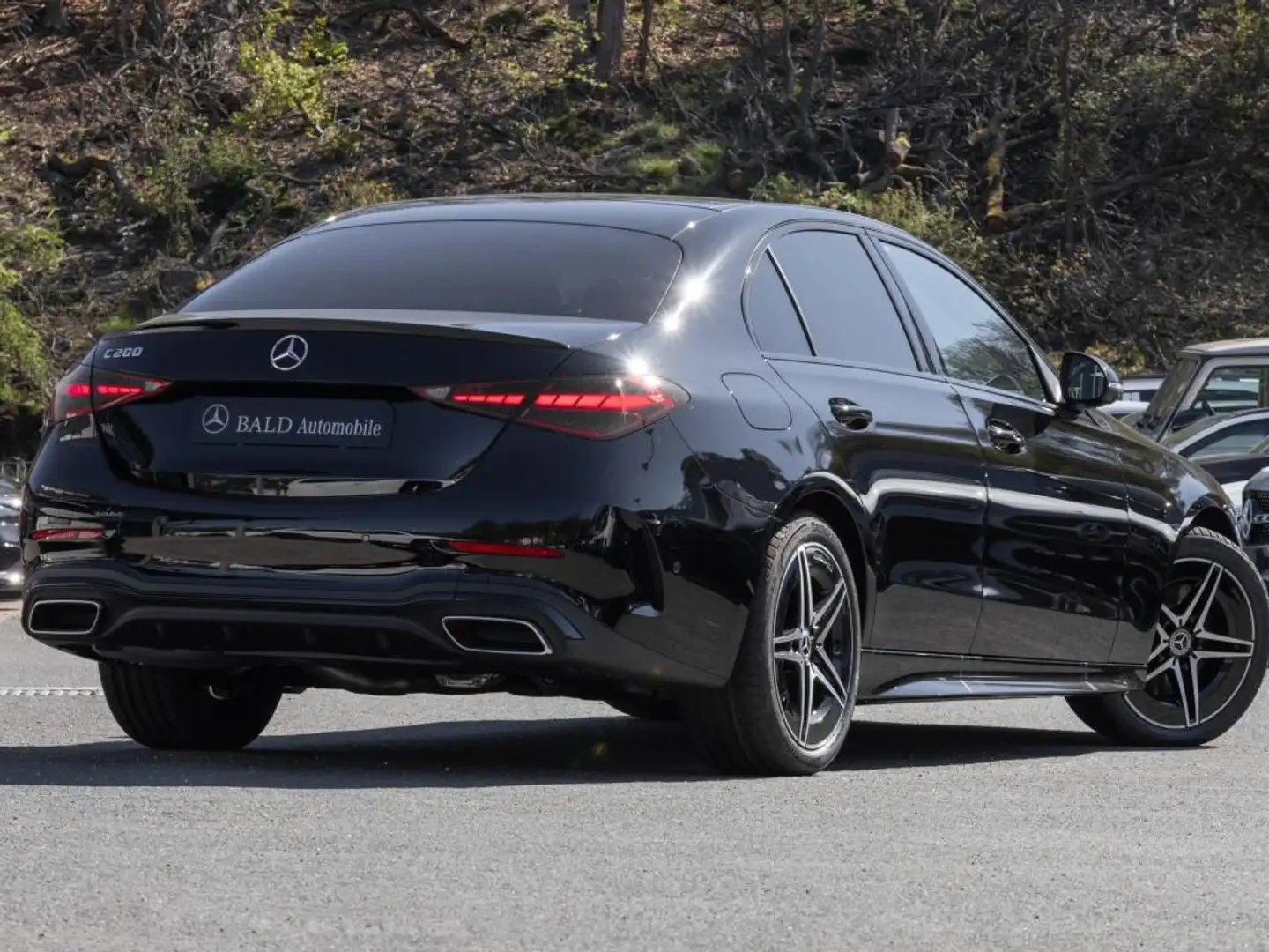 Mercedes-Benz C 200 AMG/LED/Pano/Burm3D/360/Memo/Totw/Night/18 Schwarz - 2