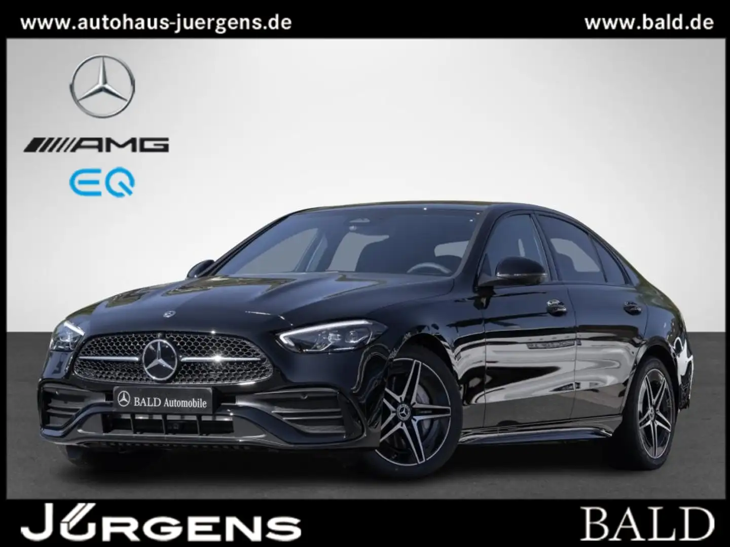 Mercedes-Benz C 200 AMG/LED/Pano/Burm3D/360/Memo/Totw/Night/18 Schwarz - 1