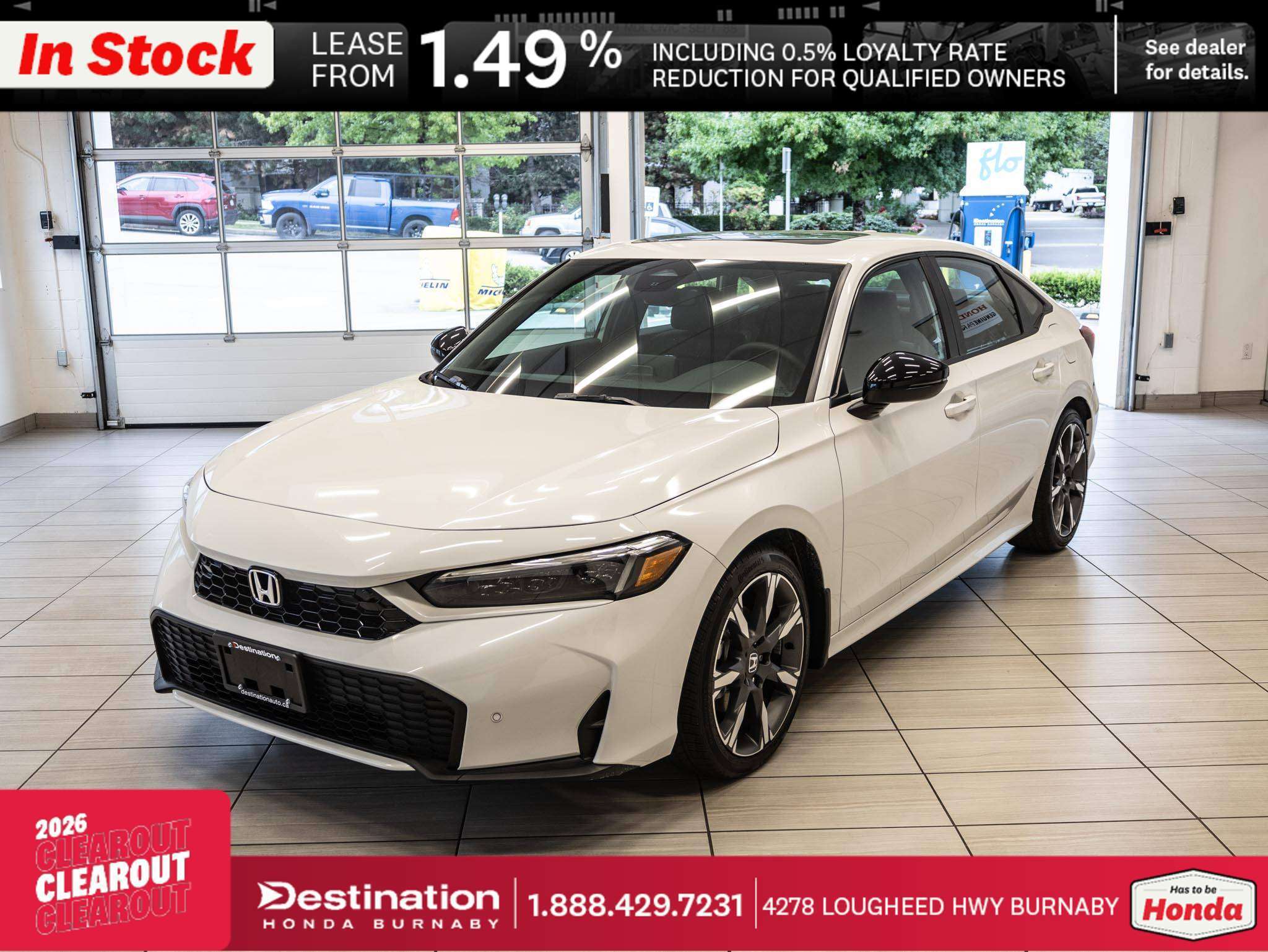 PLATINUM WHITE PEARL 2026 Honda Civic Hybrid Sedan Front-Wheel Drive Automatic