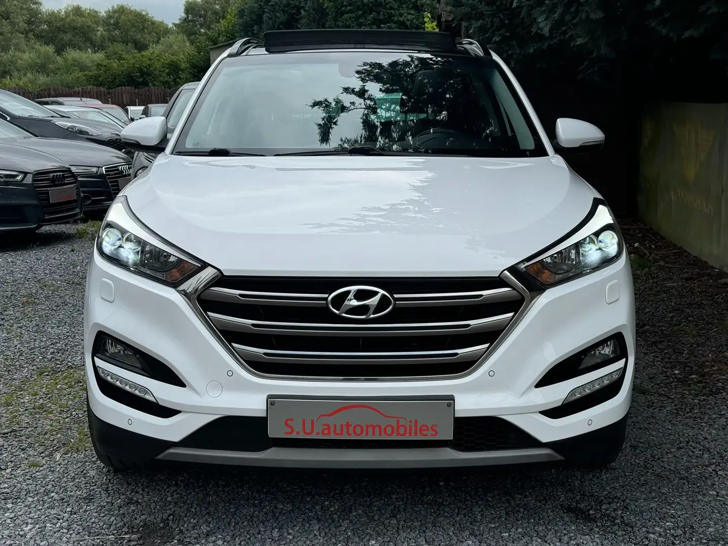 Hyundai TUCSON 1.6 T-Gdi 4WD PREMIUM AUTO/Pano/FULL OPTIONS/Gar12 Blanc - 2