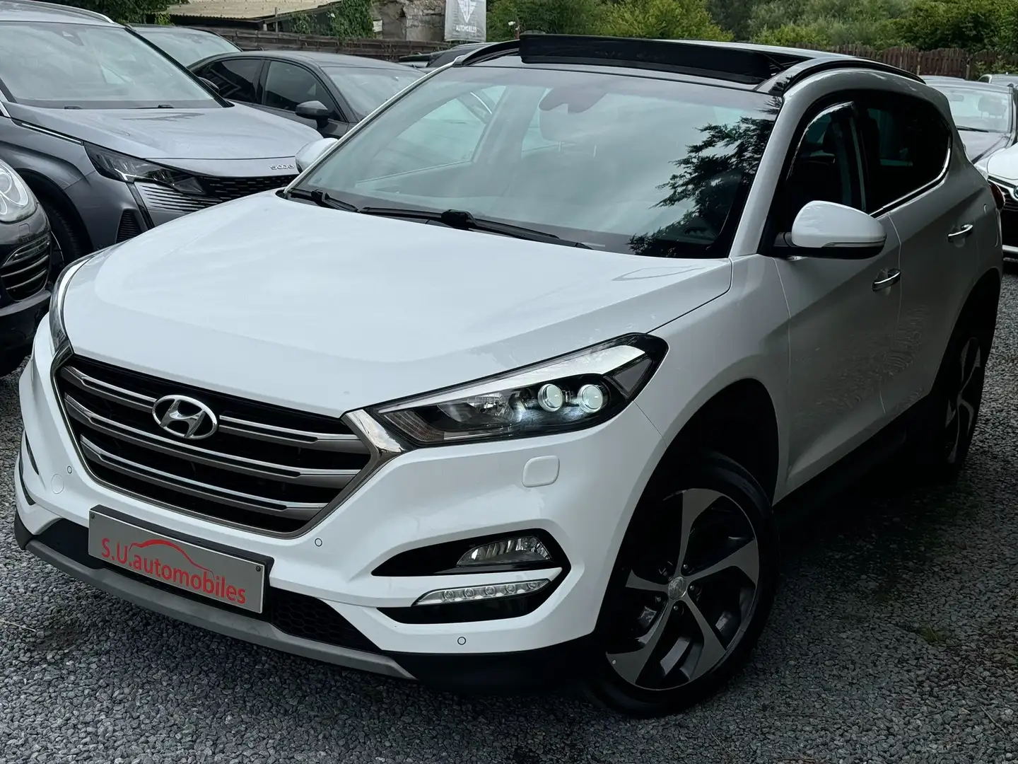 Hyundai TUCSON 1.6 T-Gdi 4WD PREMIUM AUTO/Pano/FULL OPTIONS/Gar12 Blanc - 1