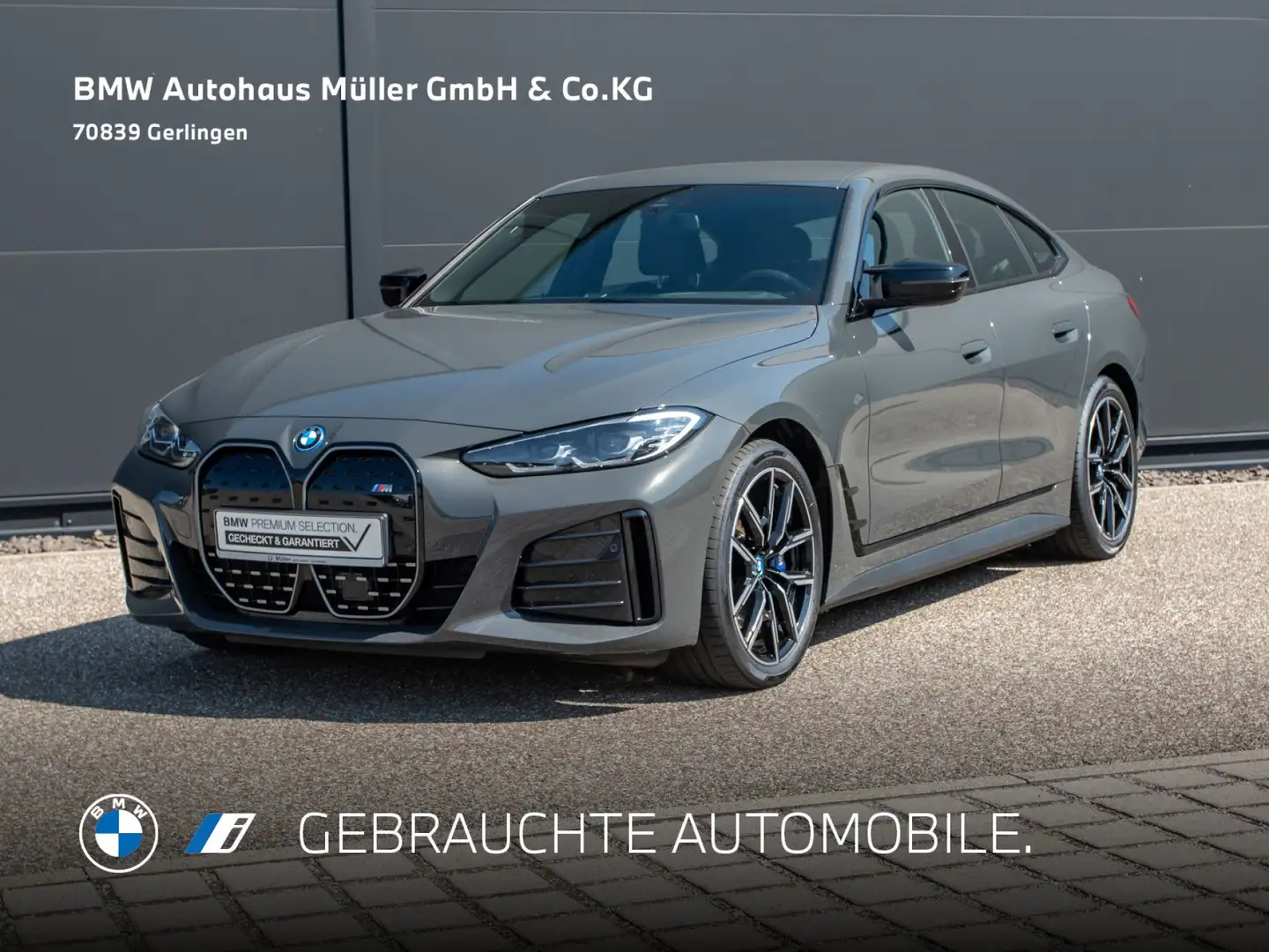 BMW i4 M50 Gran Coupé M Sportpaket HUD H/K AHK 1VB Grau - 2