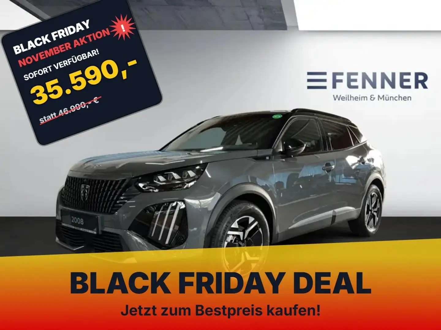 Peugeot 2008 e-2008 GT 156 + SHZ-Kamera-Navigation + Gris - 1