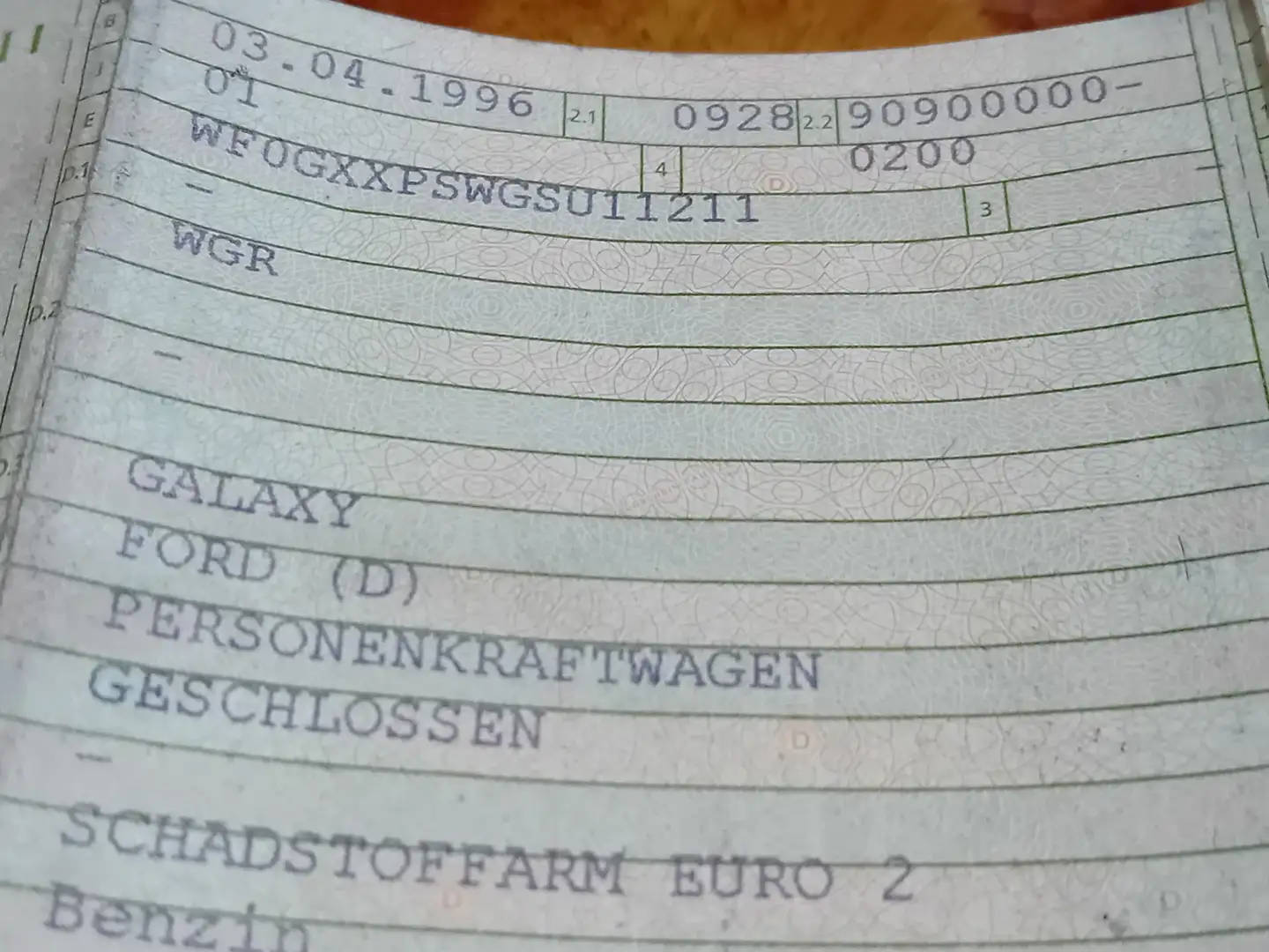 Ford Galaxy 2.0 Benziner  7 sitzen preis vb. - 1