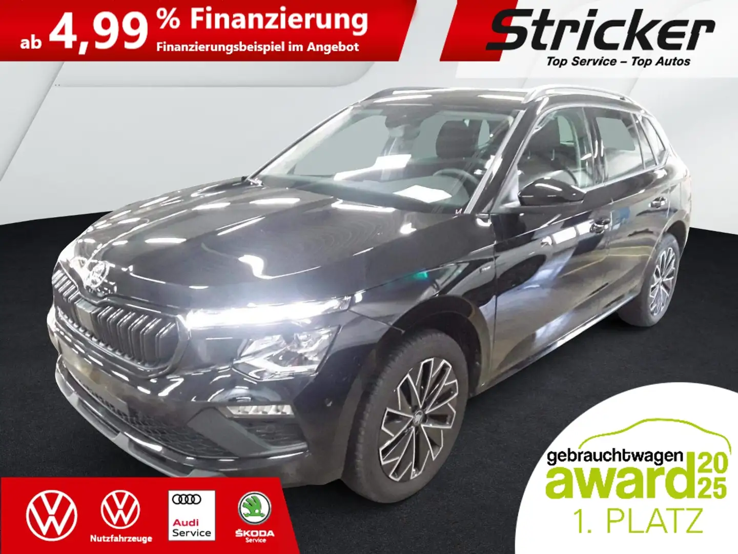 Skoda Kamiq Tour 1.5 TSI DSG 249,-ohne Anzahlung AHK Matrix Schwarz - 2