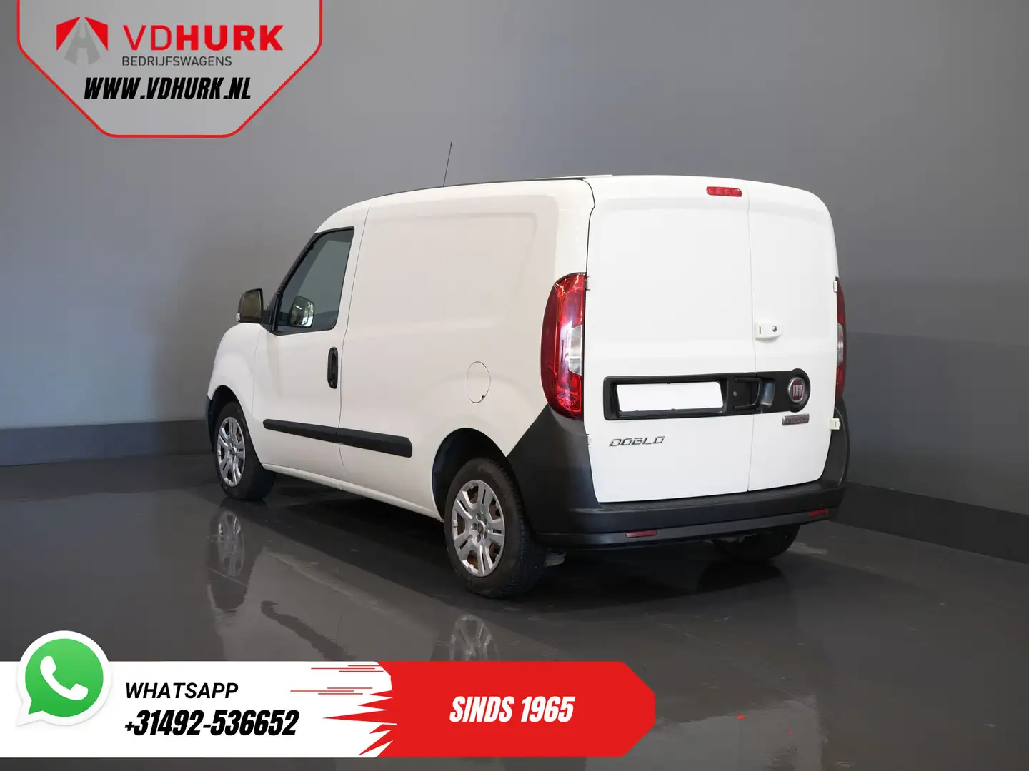 Fiat Doblo Cargo 1.3 MJ BPM VRIJ! 7x Voorraad NL Auto/ Airco/ Wit - 2