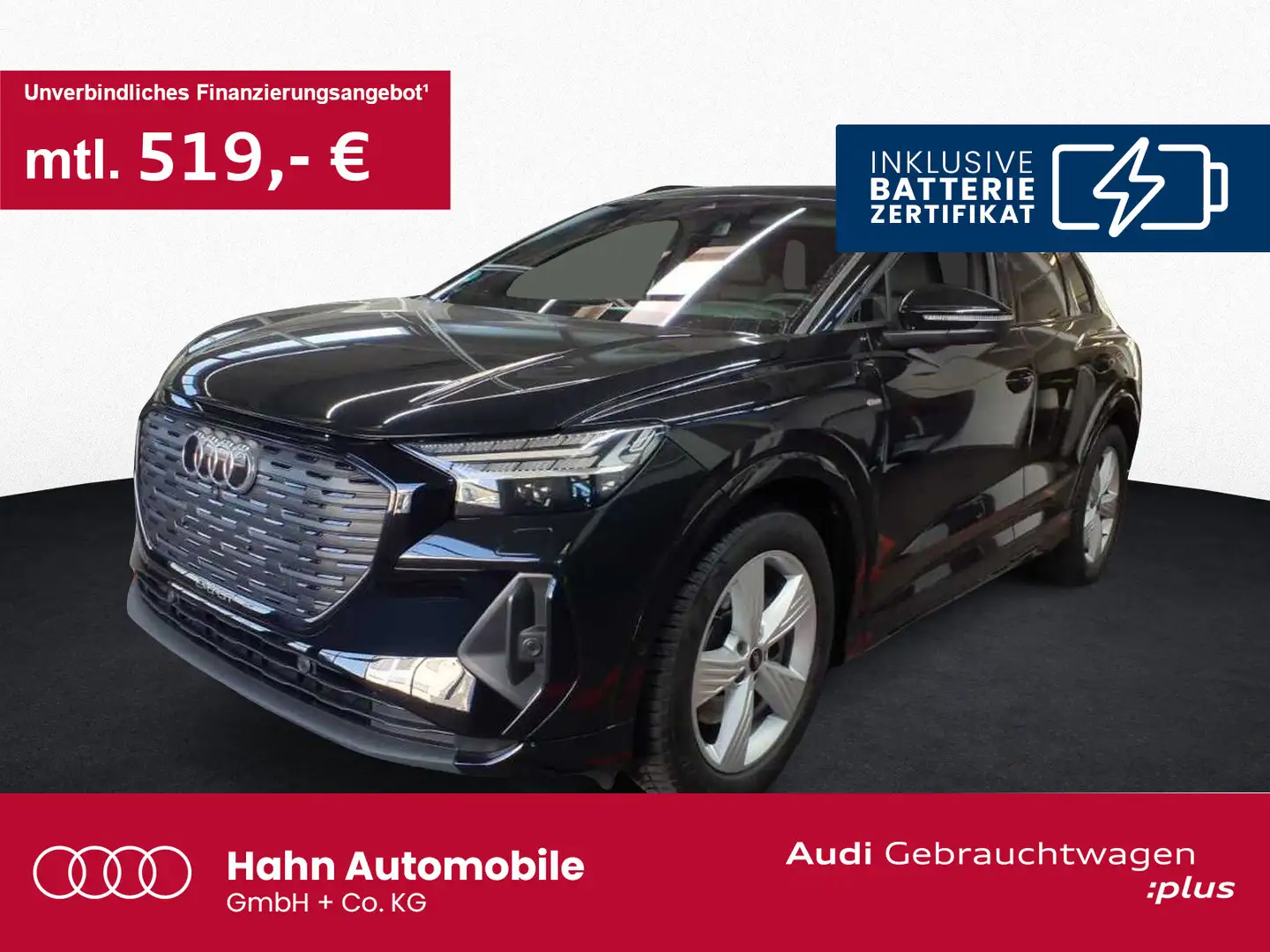 Audi Q4 e-tron 50 quattro S line AHK Matrix Carplay A Schwarz - 1