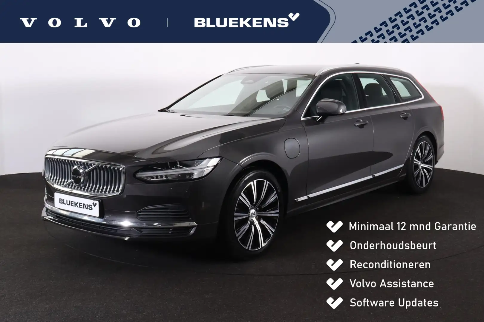 Volvo V90 T6 Recharge AWD Core Bright - LONG RANGE - Intelli Grijs - 1