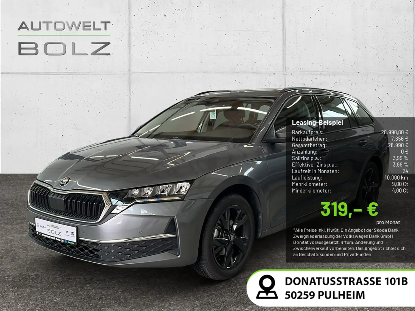 Skoda Octavia 2.0 TDI Selection PDC SHZ KAMERA LED Grau - 1