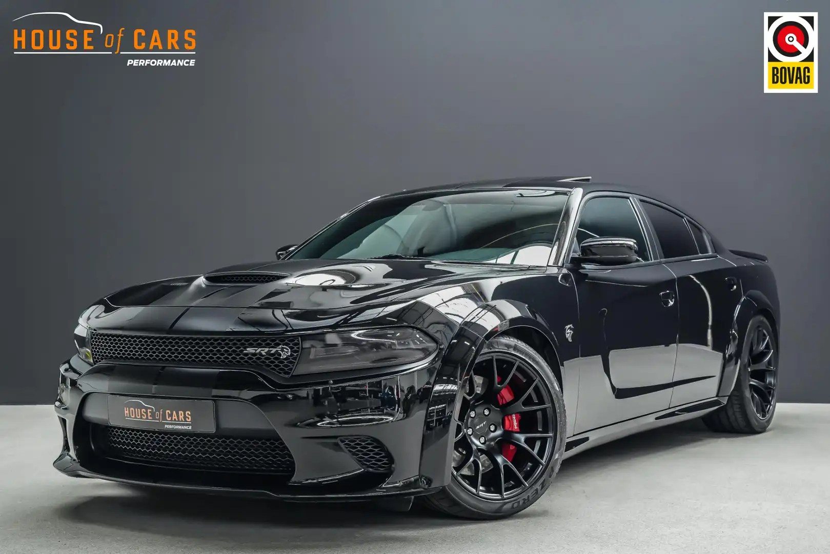 Dodge Charger SRT 750pk Hellcat |wide bodykit|carbon intake Lekm Zwart - 1