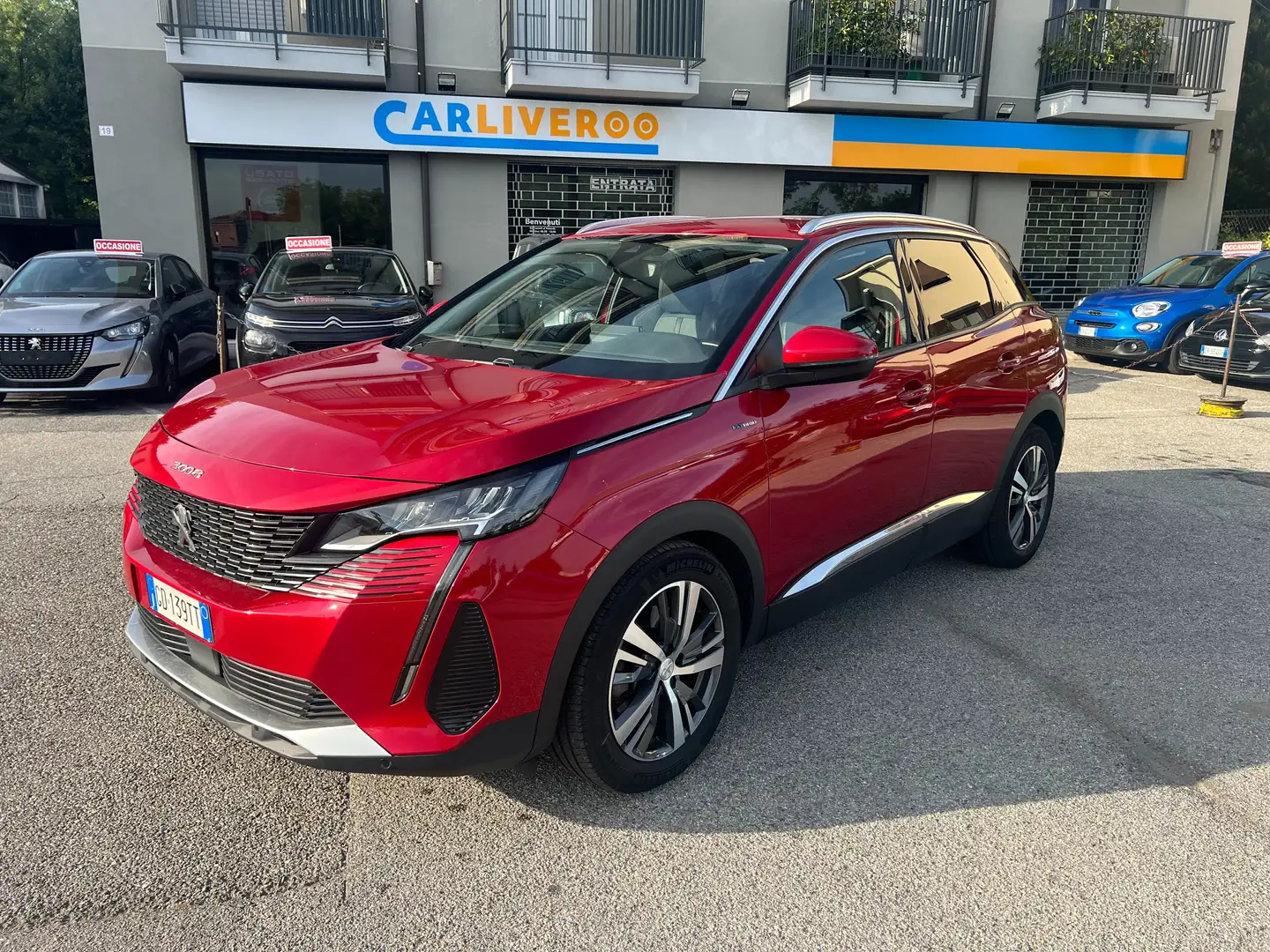 Peugeot 3008 1.6 Hybrid Phev Allure Pack E-Eat 8 S&S 225 Cv Roşu - 1