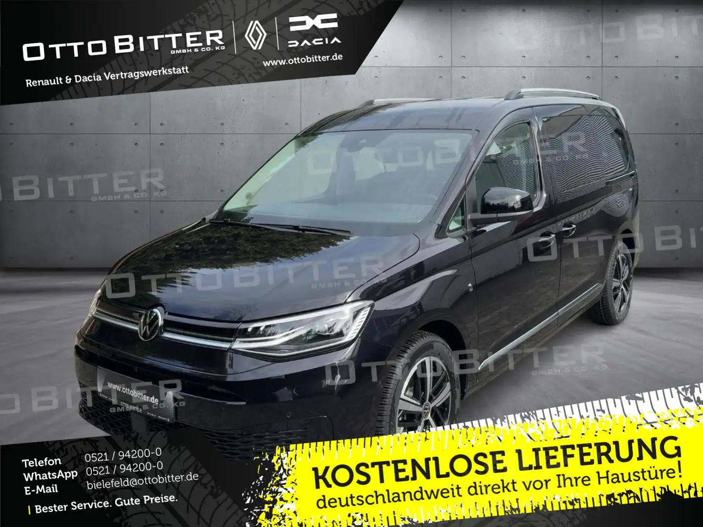 Volkswagen Caddy 1.5 TSI Maxi Style 7-Sitzer DSG GJR Schwarz - 1
