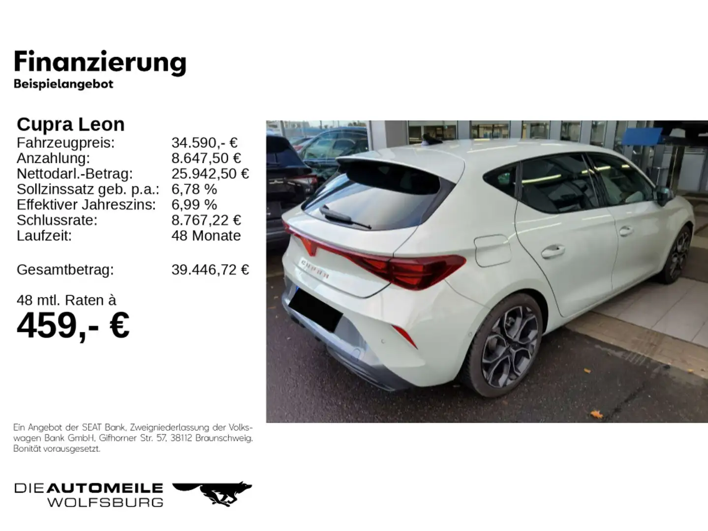 CUPRA Leon 1.5 eTSI DSG AHK/AVV/Multilenk Grau - 2