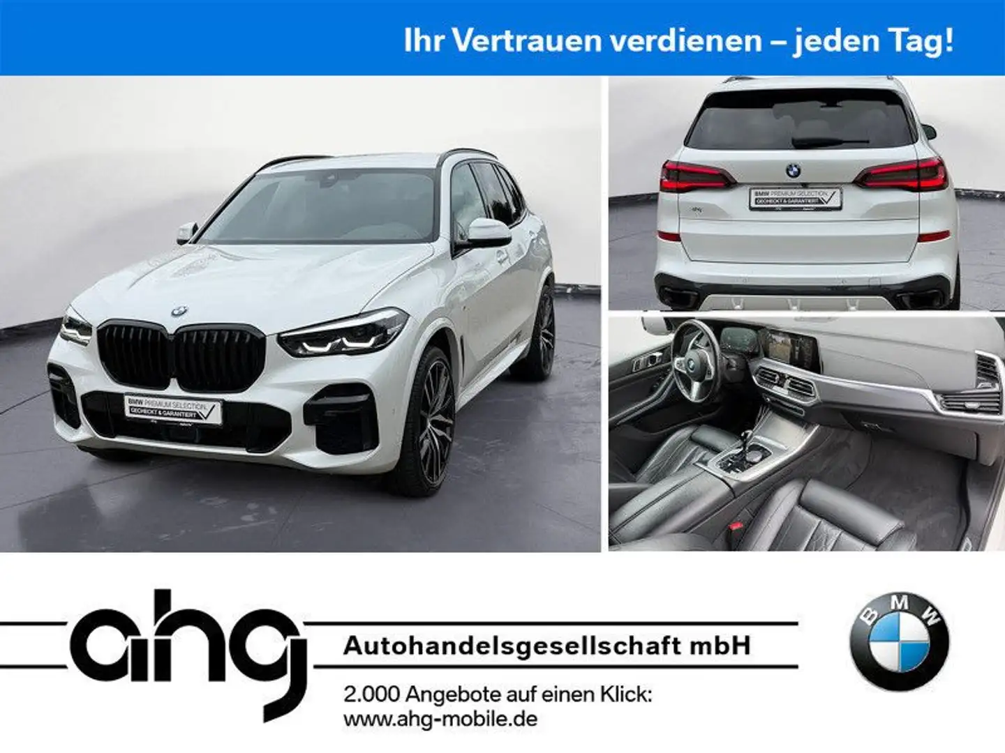 BMW X5 xDrive40d M Sport Navi Klima Leder PDC Kamera Weiß - 1