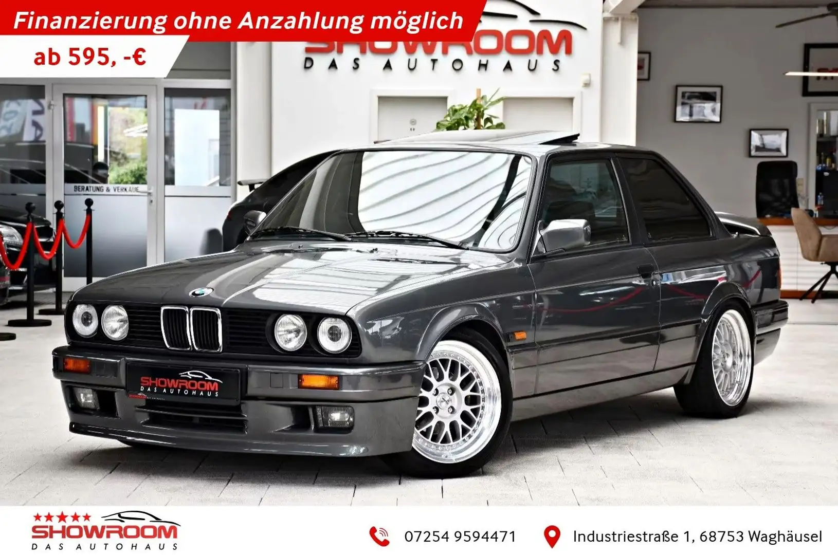 BMW 325 i E30 6 Zyl ab Werk M-Technik 2 Dreamcar -H- Grau - 1