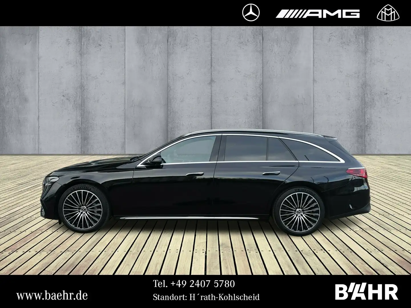 Mercedes-Benz E 220 E 220 d T AMG/Pano/AHK/Digital-Light/360°/LMR20" Noir - 2