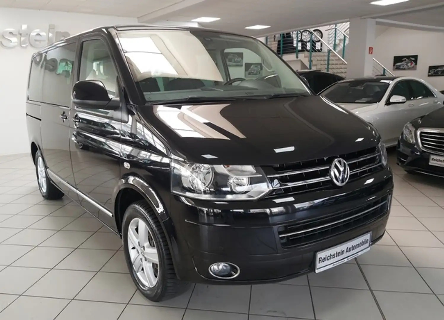 Volkswagen T5 Multivan Highline AHK LEDER STANDH 7 SITZE Fekete - 2