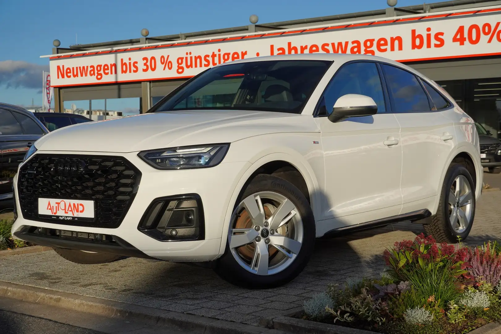 Audi Q5 Sportback 40 TDI S-Line quattro s-tronic ACC Na Weiß - 2