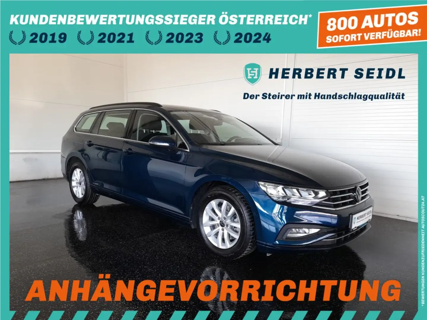 Volkswagen Passat Variant BUSINESS 2,0 TDI DSG *LED / NAVI / AHV & KAMERA / ACC / SPORT MASSAGESITZ / VERKEHRSZEICHENASSIST* Blau - 1
