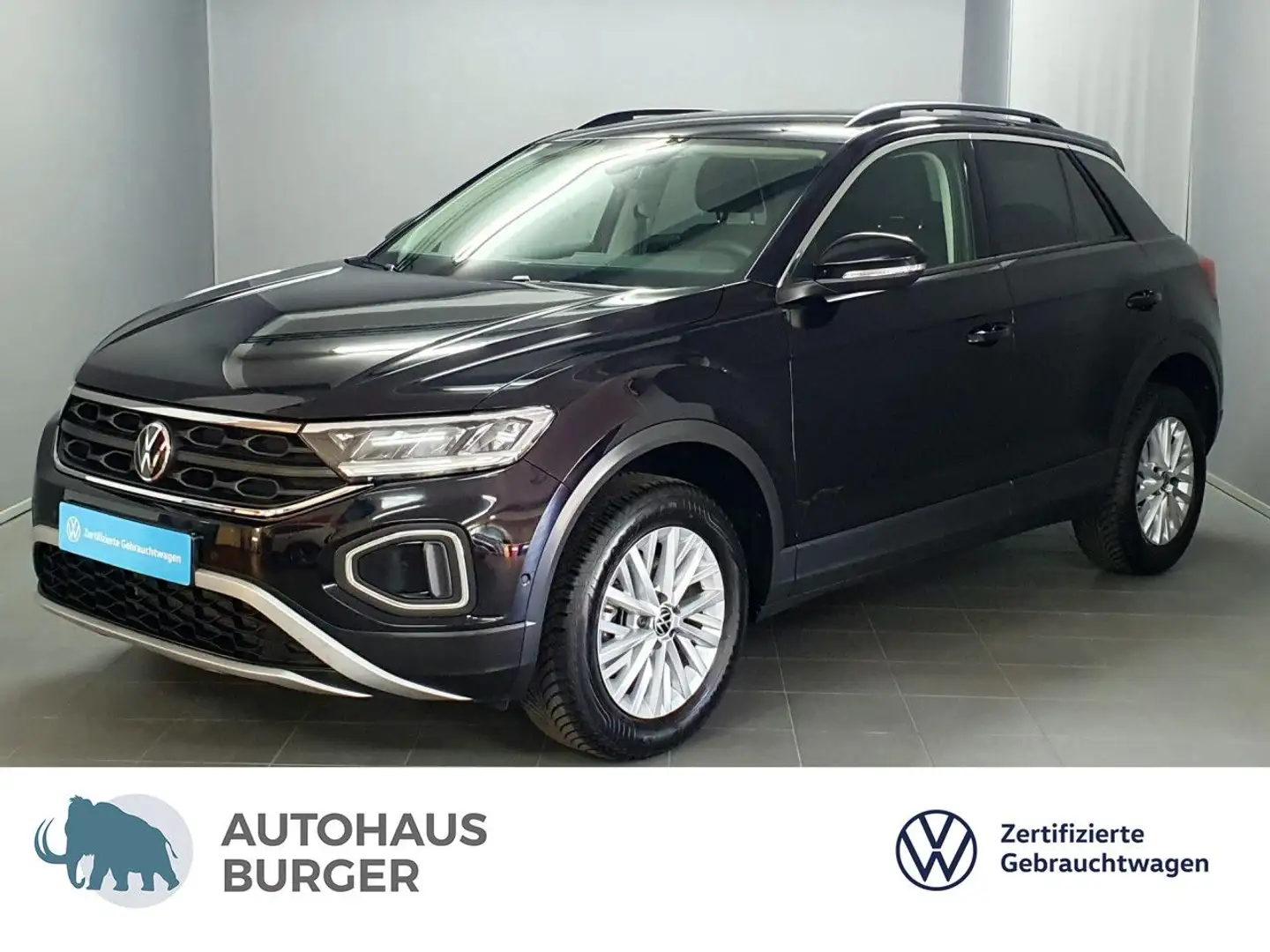 Volkswagen T-Roc Life 1.0TSI Navi/LED/AppConnect/Sitzhz Klima Negro - 1