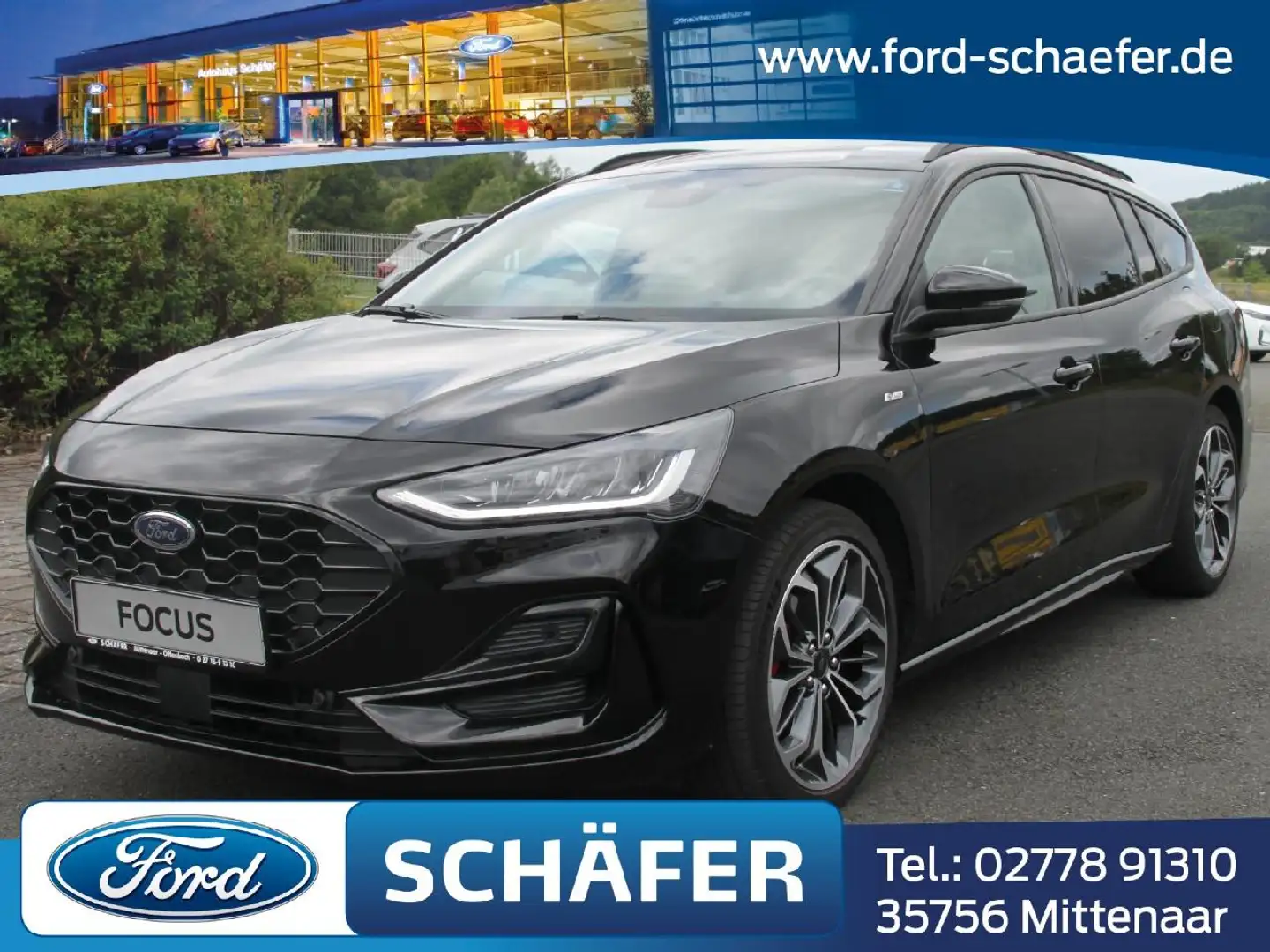 Ford Focus ST-Line Style+SHZ+LMF+LHZ+KLIMA+BT+NAVI+RFK Noir - 1