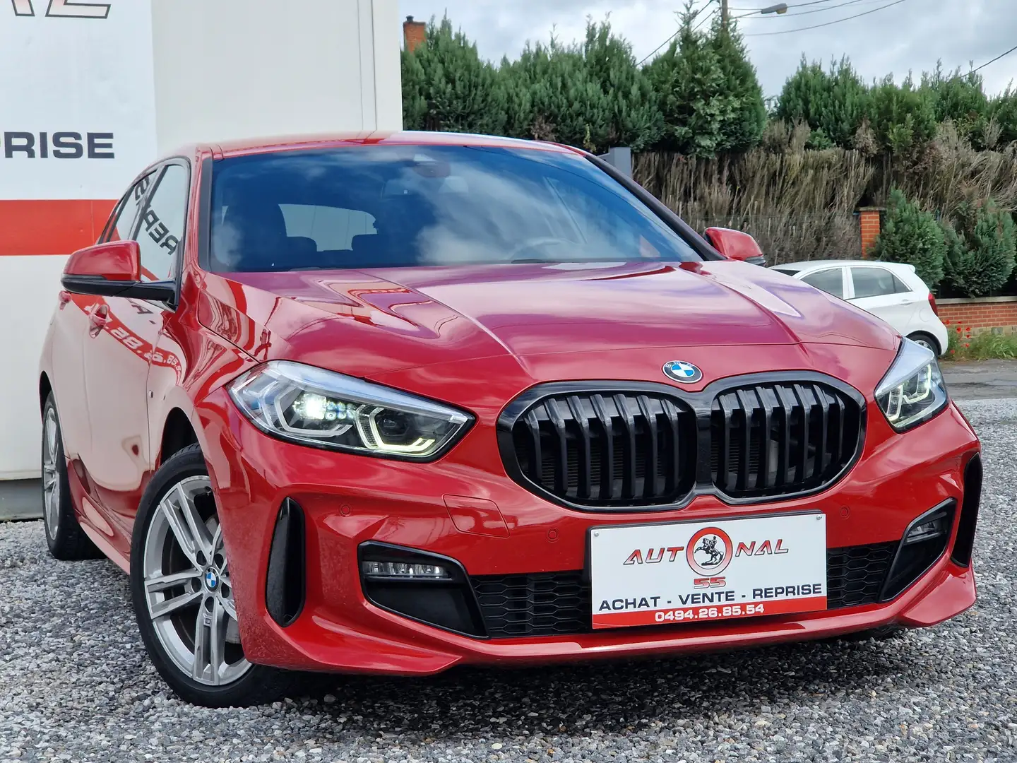 BMW 116 d PACK M SPORT*1 MAIN*CARNET*XENON*GPS*CARPLAY Rouge - 2