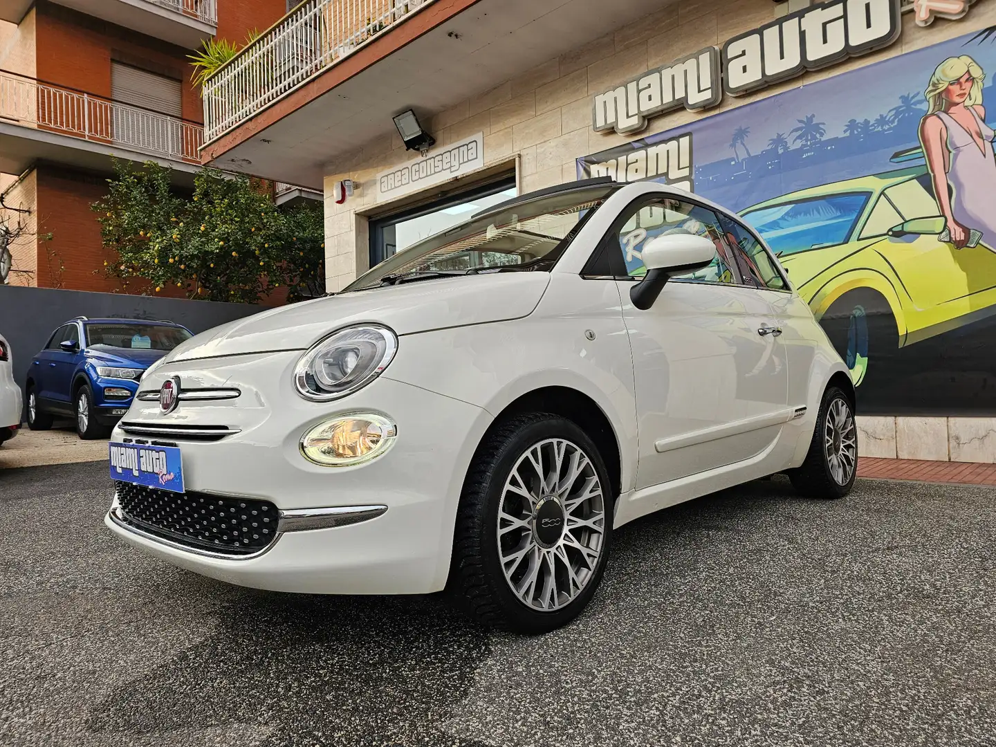 Fiat 500 C 1.2 Lounge UNIPRO UCON 7" NEOPAT OK TAGL CERT Bianco - 2