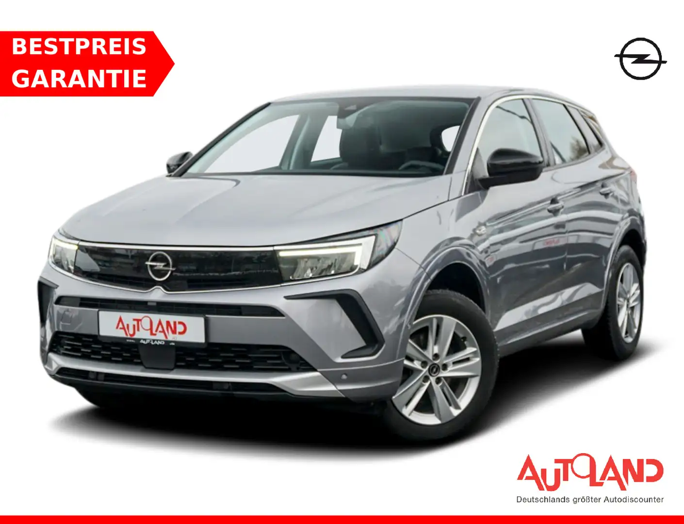 Opel Grandland 1.2 Enjoy Aut. LED ACC Totwinkel PDC Silber - 1