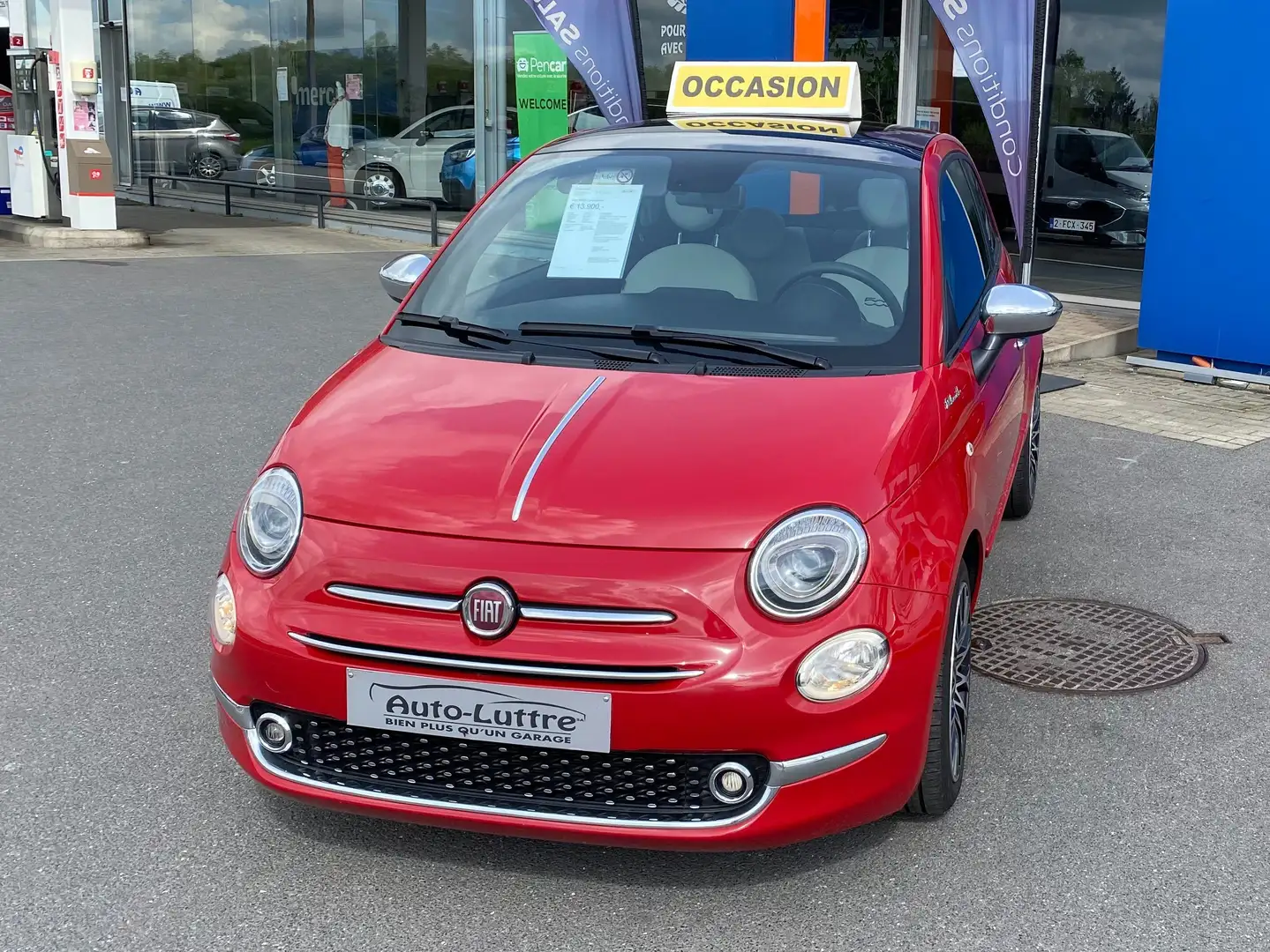 Fiat 500C 1.0i MHEV Red Dolcevita "Toit Pano" Rouge - 1