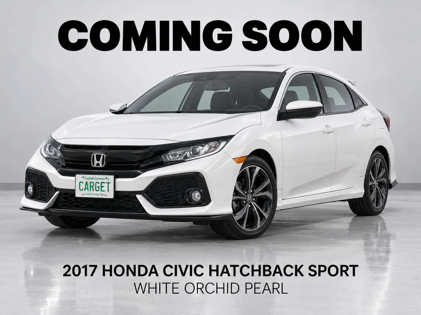 White 2017 Honda Civic Hatchback Hatchback Front-Wheel Drive Automatic