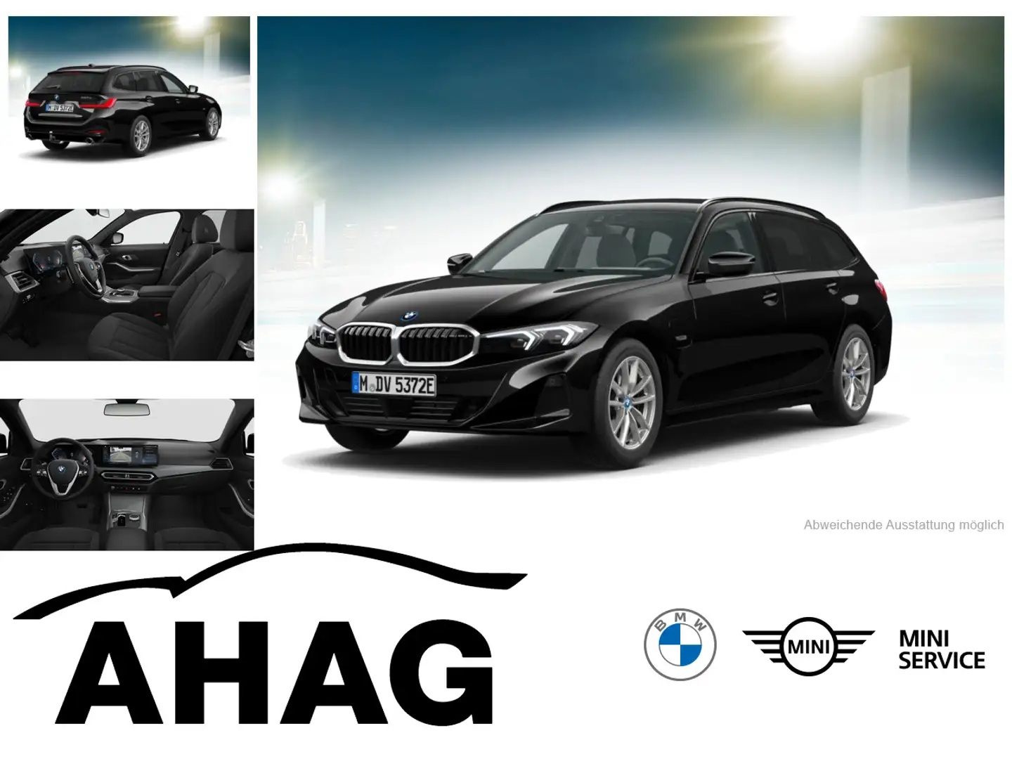BMW 320 e Touring Auto Klimaaut. AHK HIFI Schwarz - 1