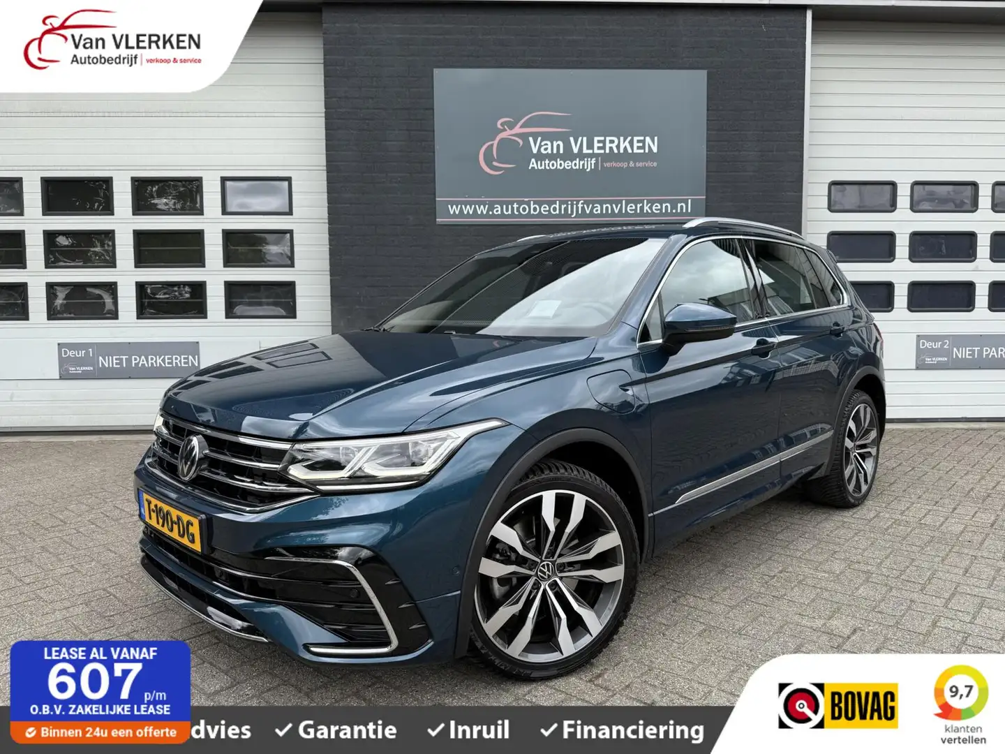 Volkswagen Tiguan 1.4 TSI eHybrid R-Line PANO LEER HEAD UP Blauw - 1