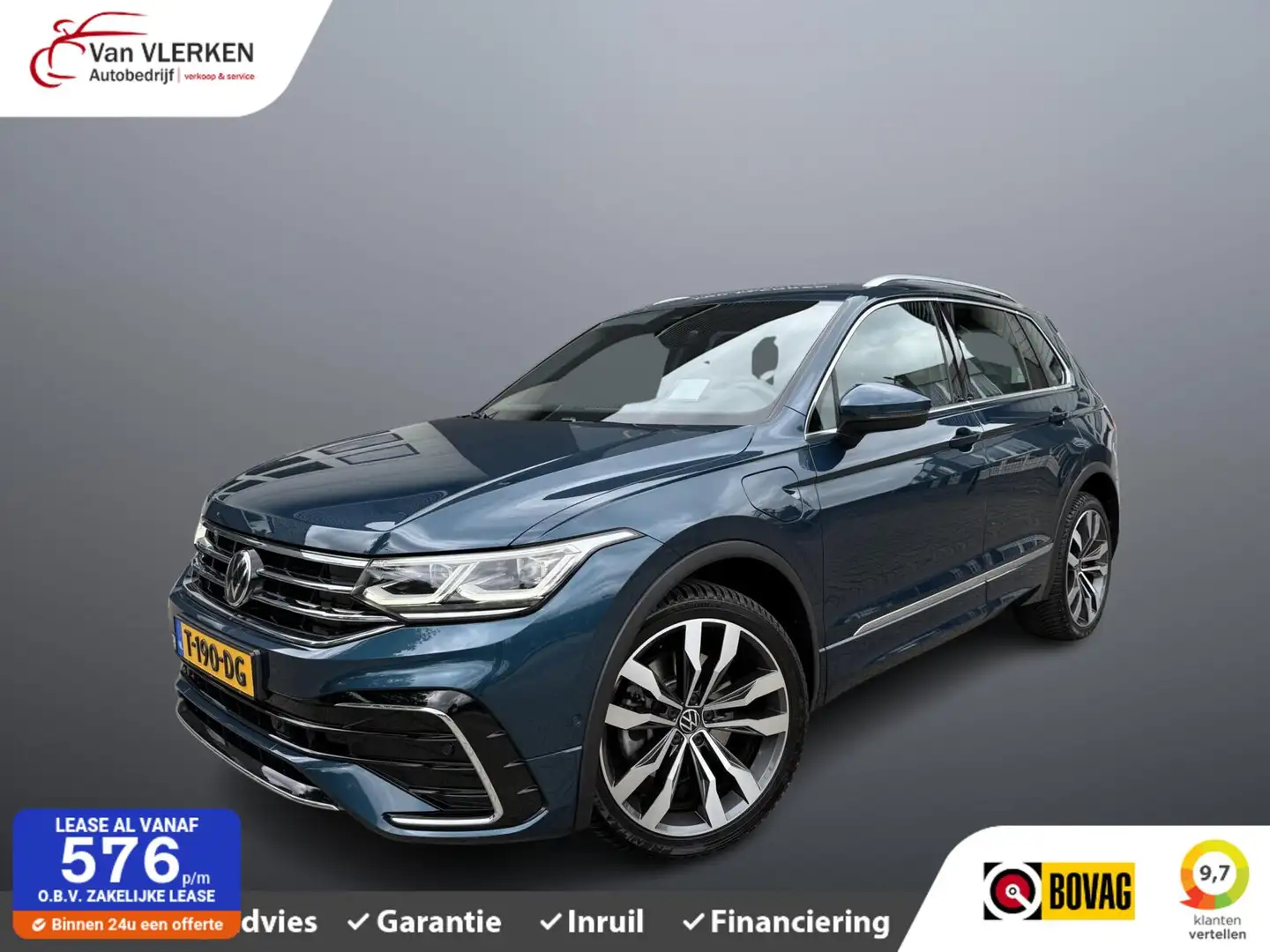 Volkswagen Tiguan 1.4 TSI eHybrid R-Line PANO LEER HEAD UP Bleu - 1