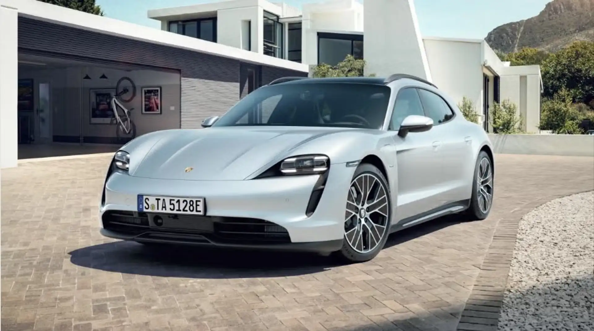 Porsche Taycan Sport Turismo 93.4 kWh Gris - 1