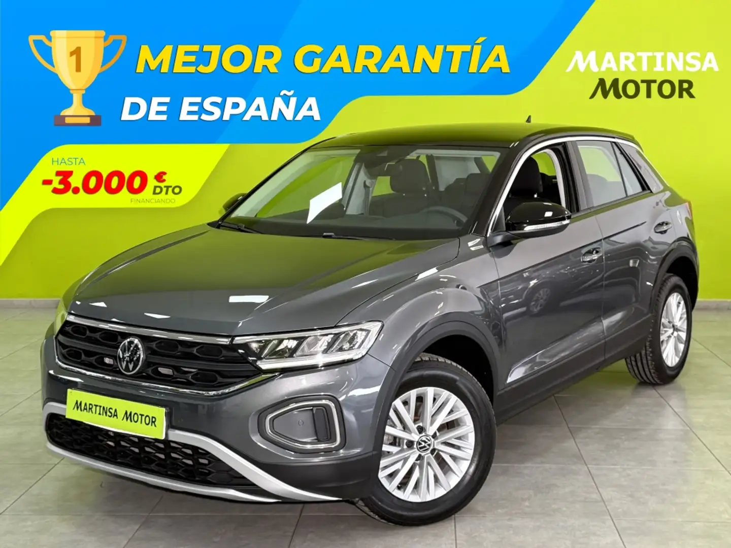 Volkswagen T-Roc 1.0 TSI Edition 81kW Gris - 1