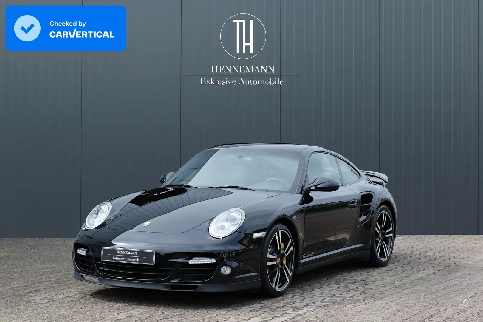 Porsche 997 911 Turbo S Coupé*PCCB*Schiebedach*Approved* Noir - 1