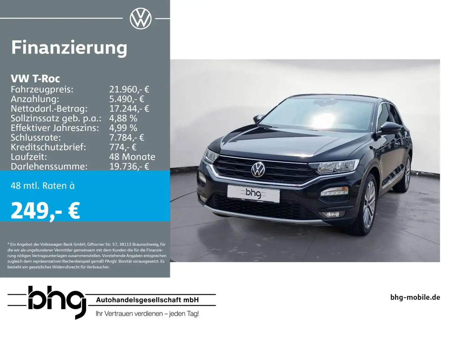 Volkswagen T-Roc 1.5 TSI ACT OPF DSG Sport Zwart - 1