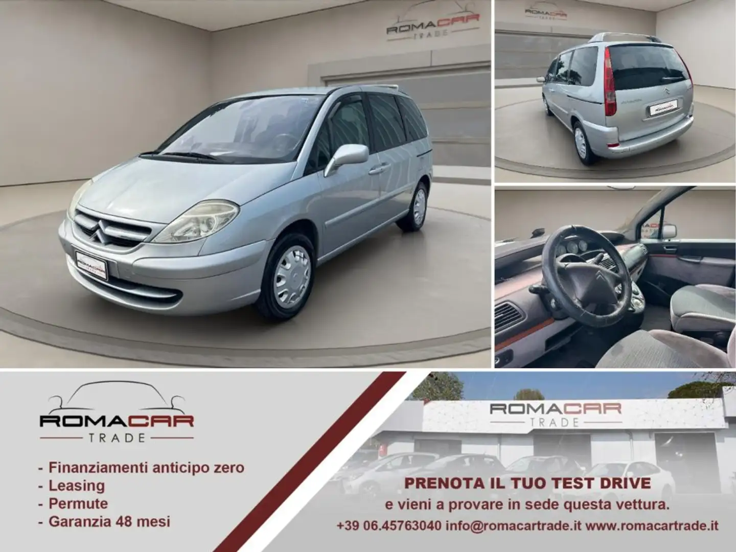 Citroen C8 2.0 HDi Elegance 7 POSTI Grigio - 1