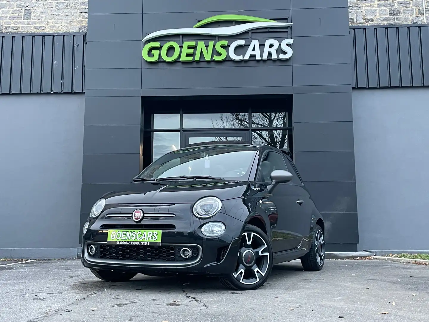 Fiat 500 500 1.0i MHEV Cabriolet,,RADAR,GPS,CLIM,GARANTIE Noir - 1