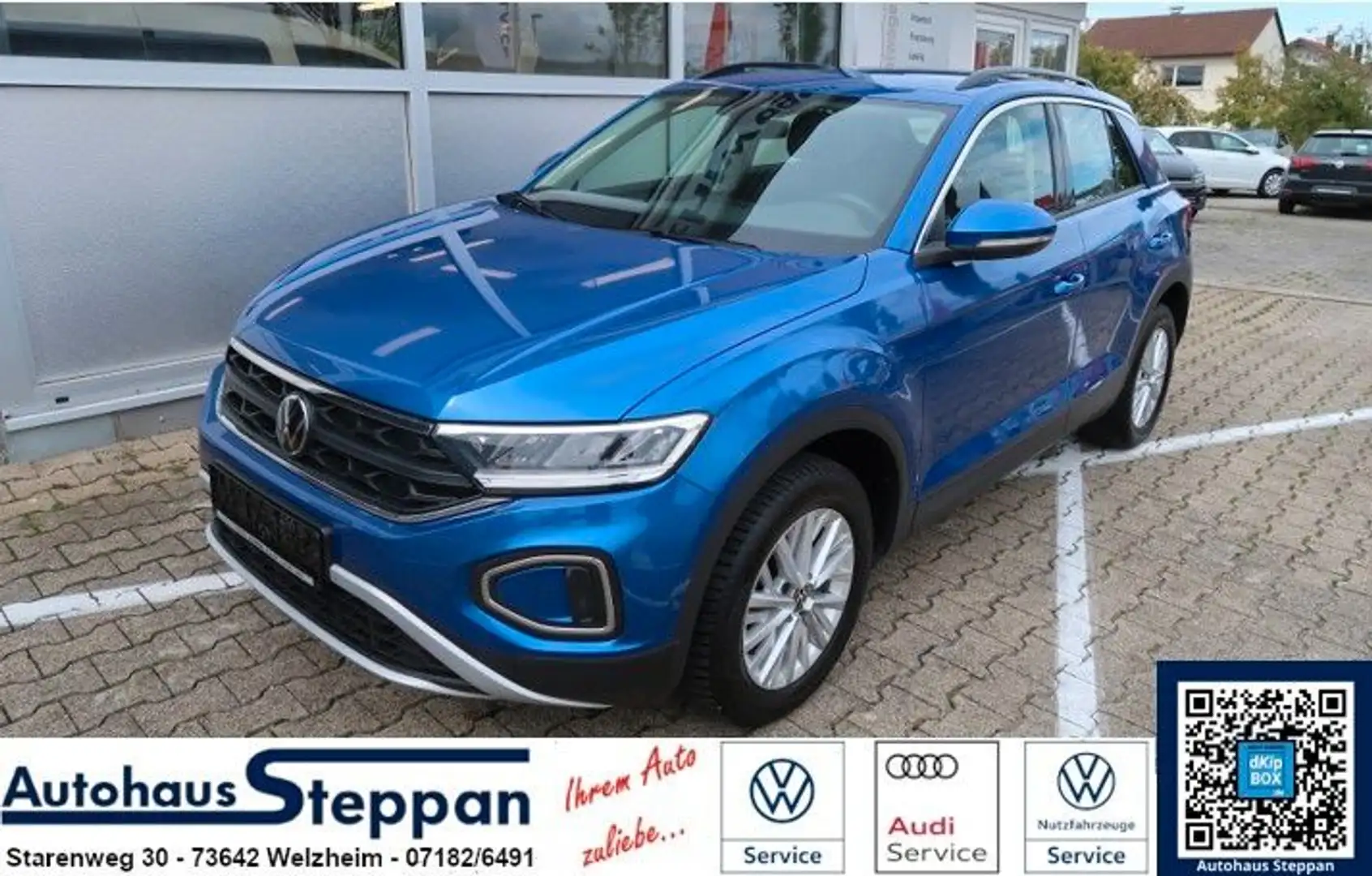 Volkswagen T-Roc 1,5 TSI Life +ACC +LED +Digital Cockpit Blau - 1