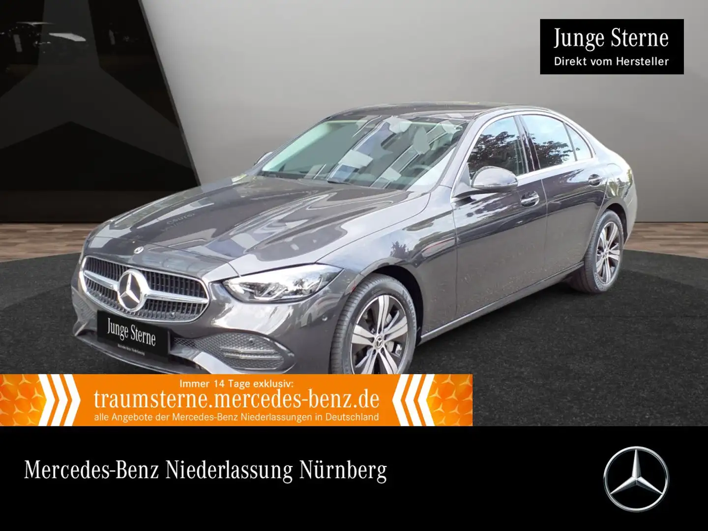Mercedes-Benz C 300 e AVANTG+LED+KAMERA+TOTW+KEYLESS+9G Grau - 1