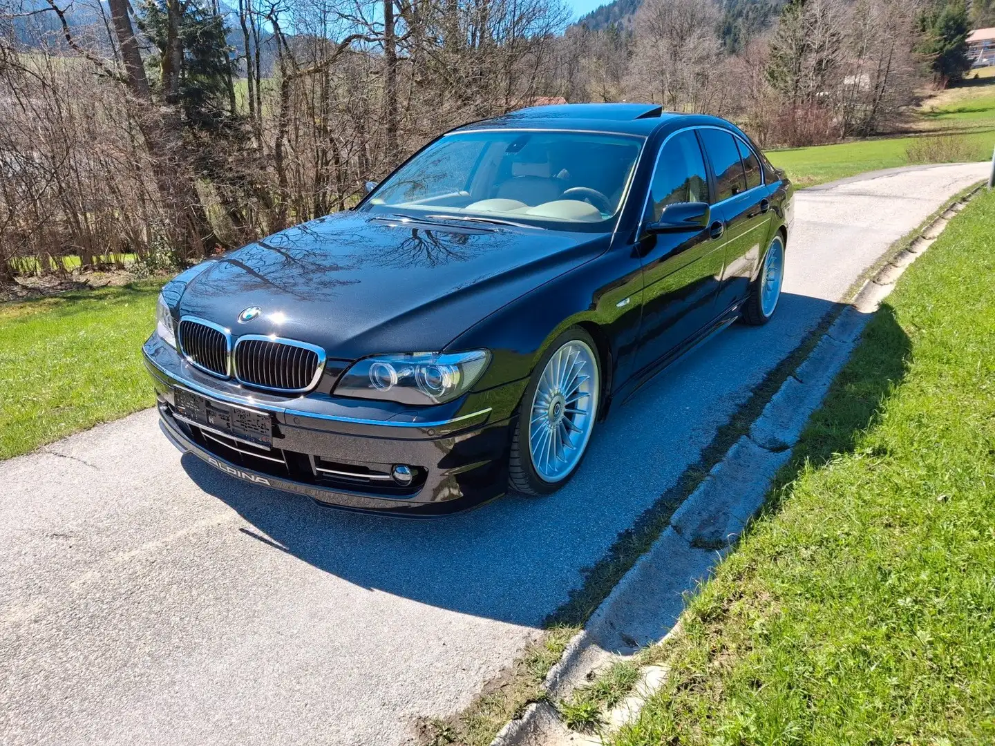 BMW 740 i orig.21" Alpina-Felgen Leder beige Schwarz - 2