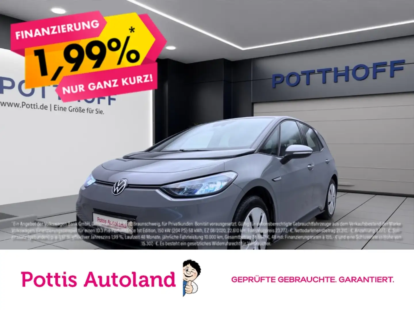 Volkswagen ID.3 PURE PERFORMANCE CITY NAVI PDC LED SITZHZG Grau - 1