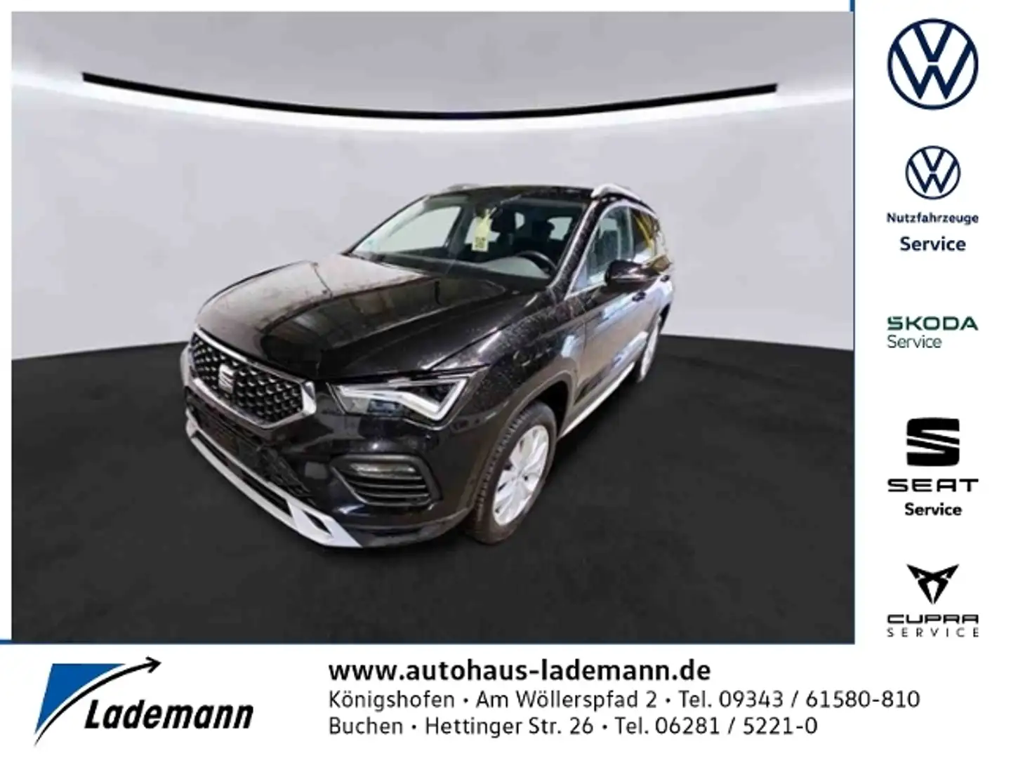 SEAT Ateca 1.5 TSI DSG Xperience LED+NAVI+RFK+GRA+SHZ Schwarz - 1