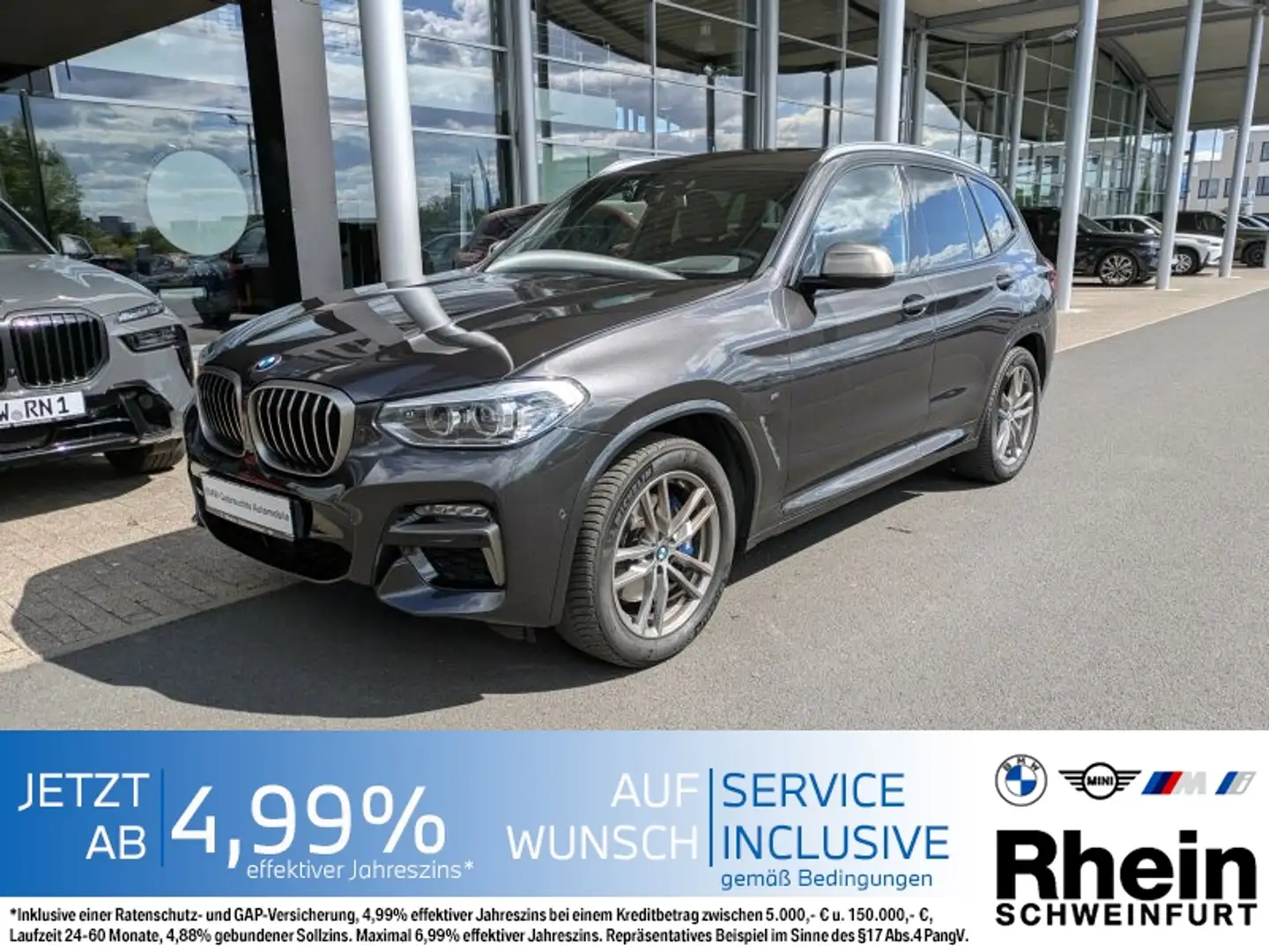BMW X3 M X3 xDrive M40d Standheizung. Leder. Glasdach Grau - 1