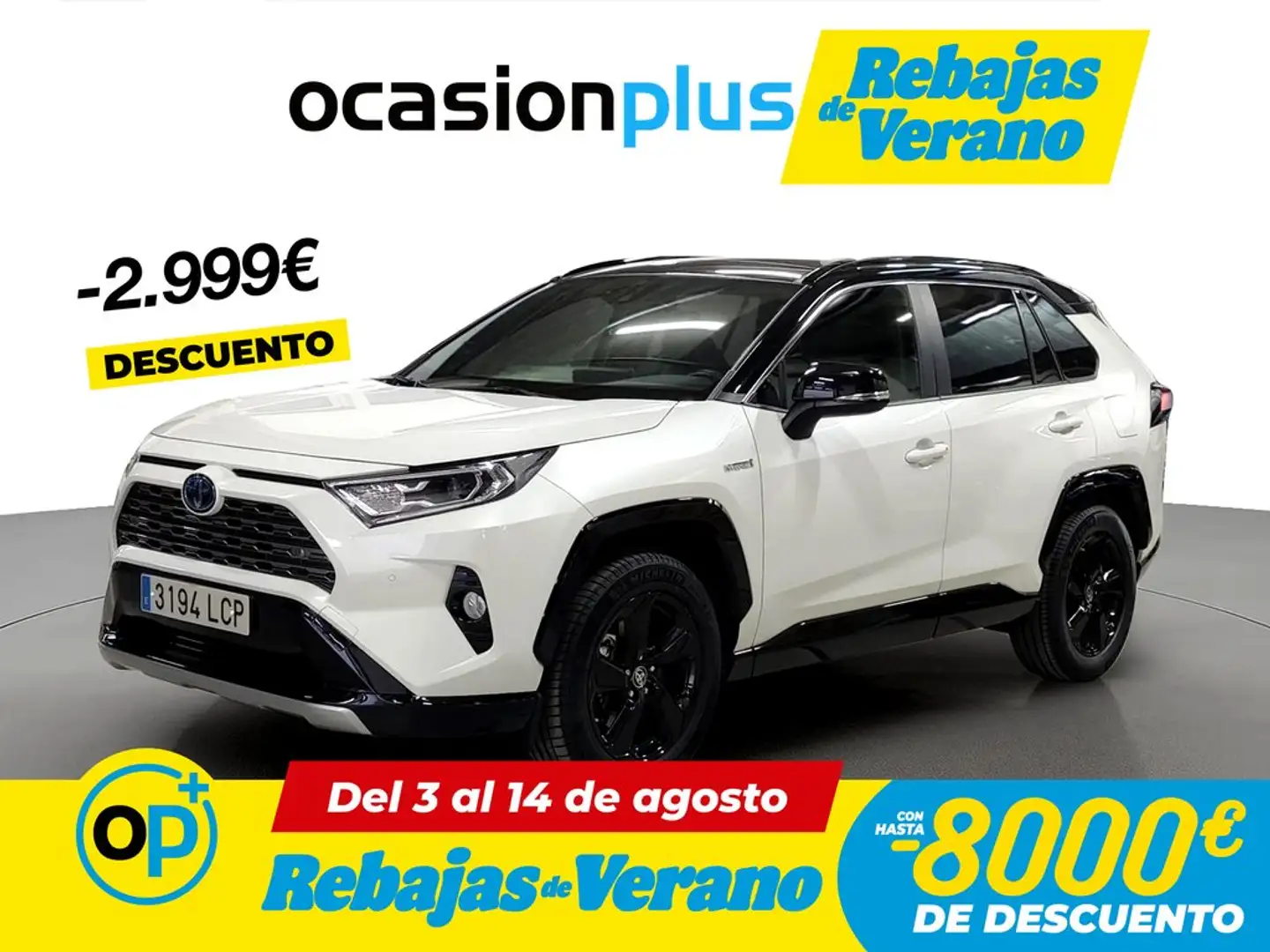 Toyota RAV 4 2.5 hybrid 2WD Feel! Blanco - 1