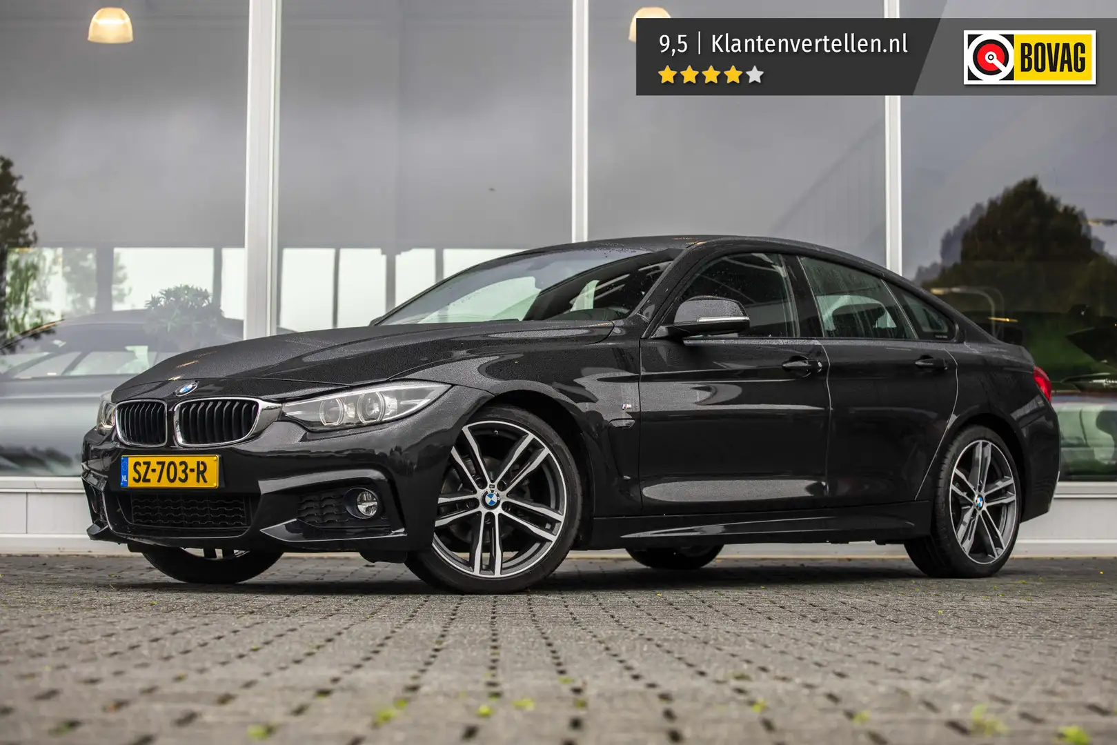 BMW 420 4-serie Gran Coupé 420i M-Sport | NL Auto | LED | Zwart - 1