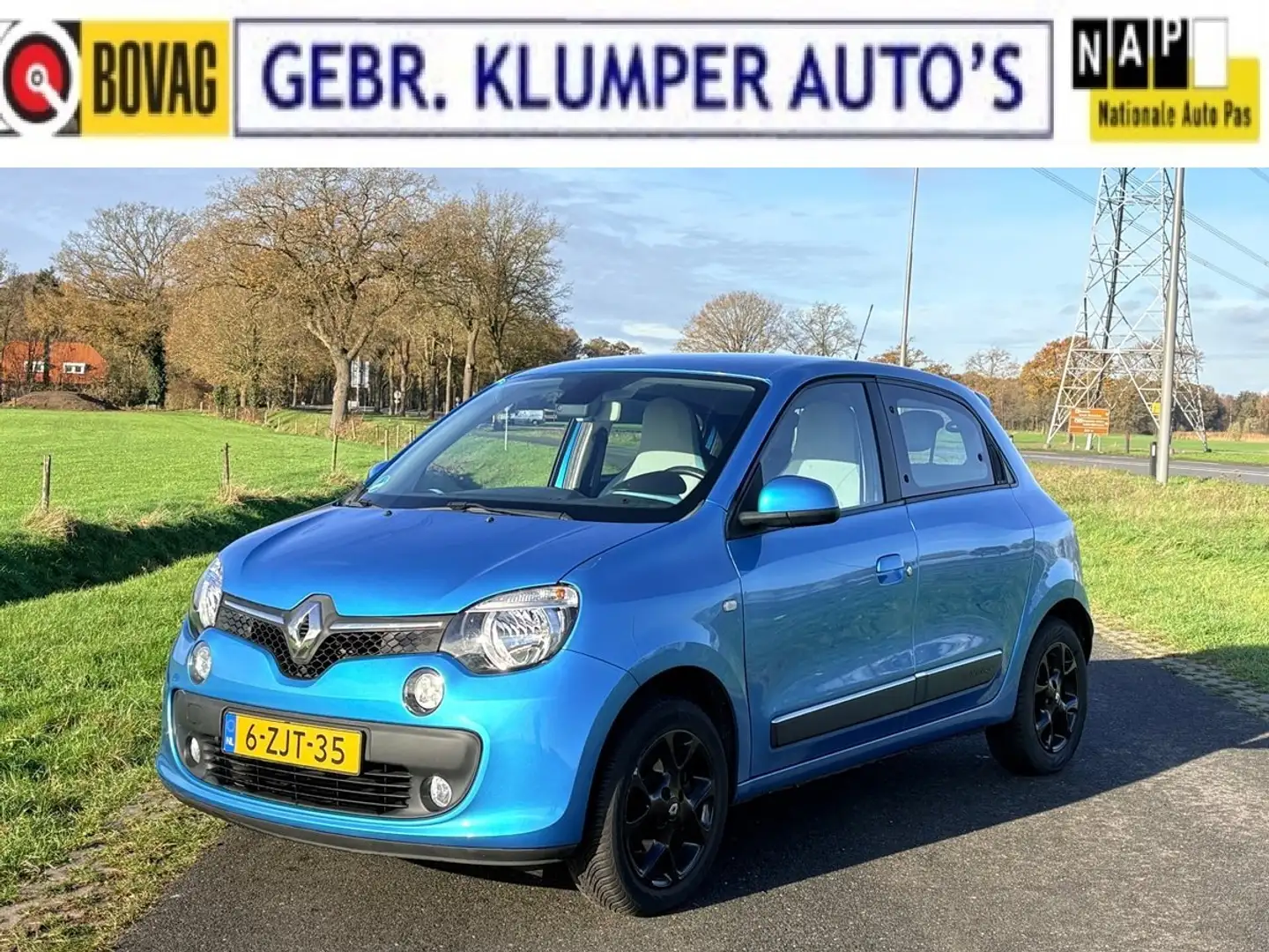 Renault Twingo 1.0 SCe Dynamique, Cruise, Airco, Isofix, 15" LM Blauw - 1